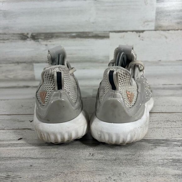 Adidas Womens Alphabounce 1 J Grey White Running Athletic Shoes Size 8.5 - Picture 3 of 8